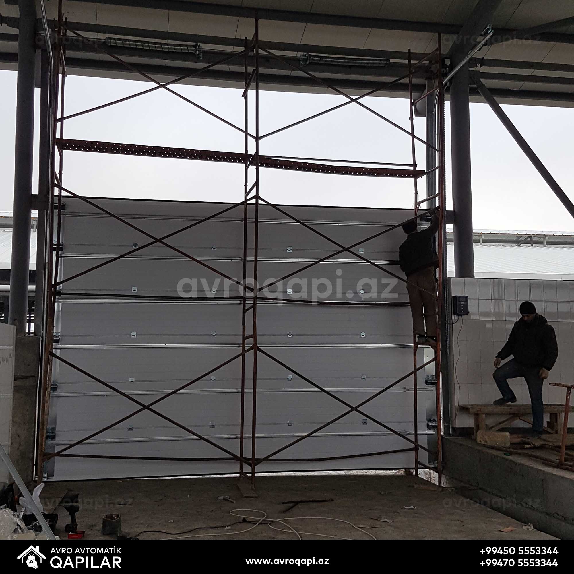 Ağsu Süd Zavodunda quraşdırdığımız Sənaye qapısı.